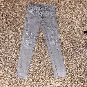 GREY AMERICAN EAGLE JEANS